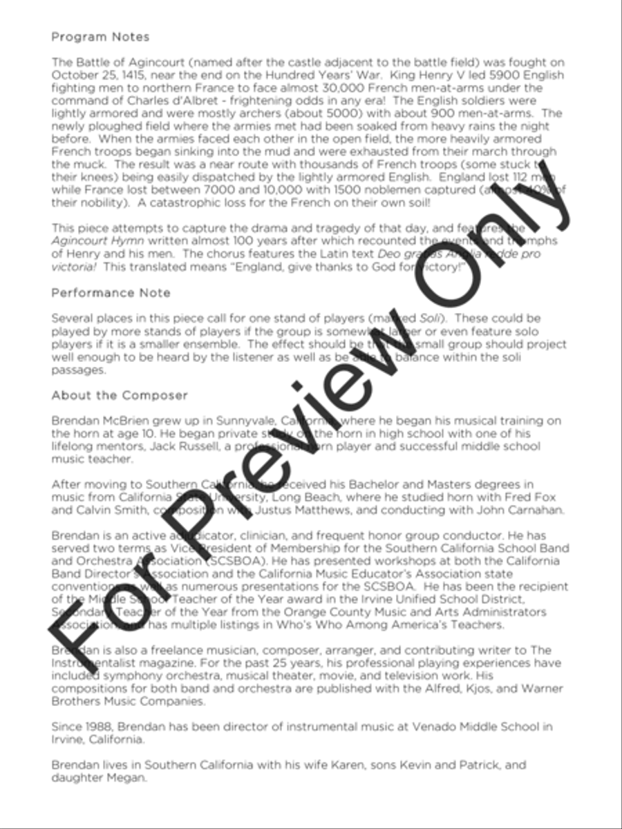 Ghosts of Agincourt String Orchestra scores gallery preview page 3