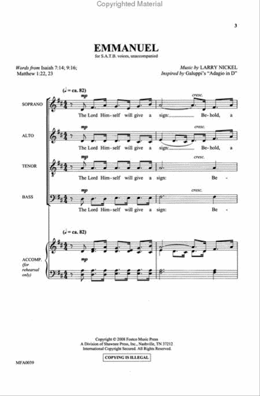 Emmanuel 4-Part scores gallery preview page 2