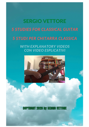 5 studies for classical guitars