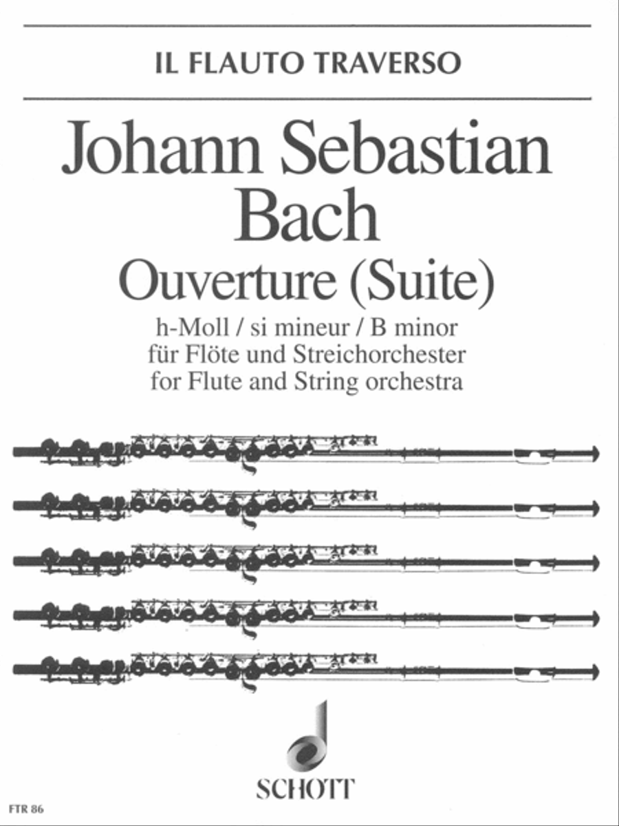 Overture (Suite) in B Minor, BWV 1067 Flute Solo scores gallery preview page 1