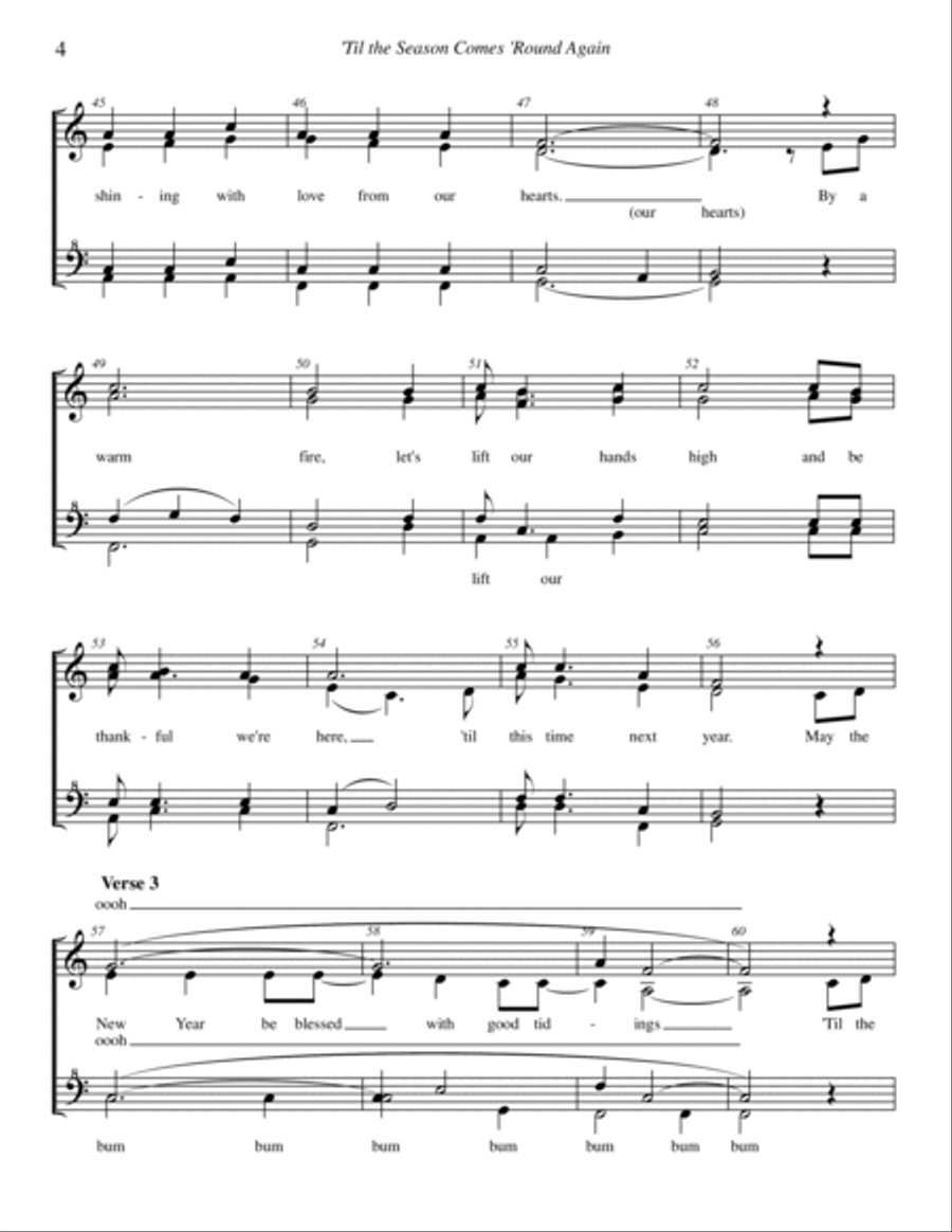 Til The Season Come 'round Again SSAA scores gallery preview page 4