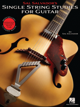 Book cover for Sal Salvador's Single String Studies for Guitar