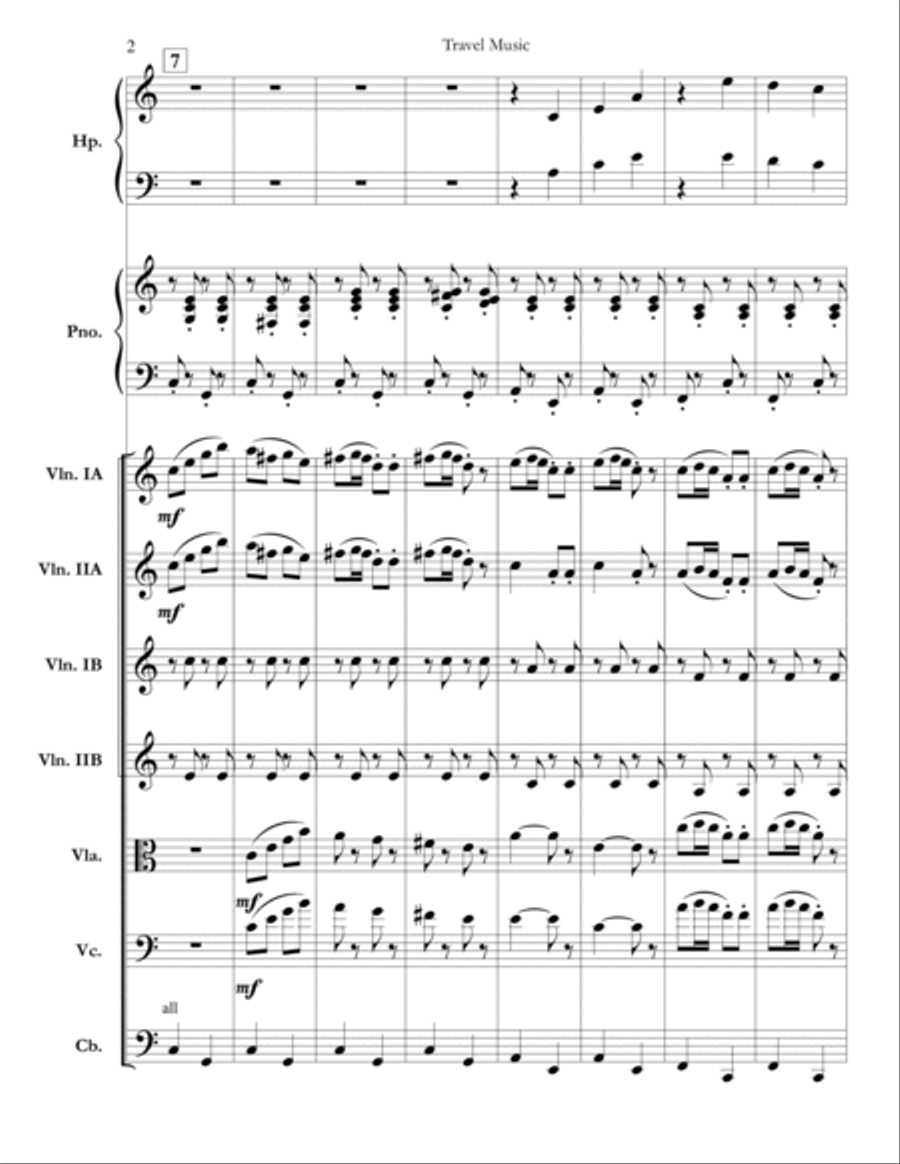 Travel Music Chamber Orchestra scores gallery preview page 2