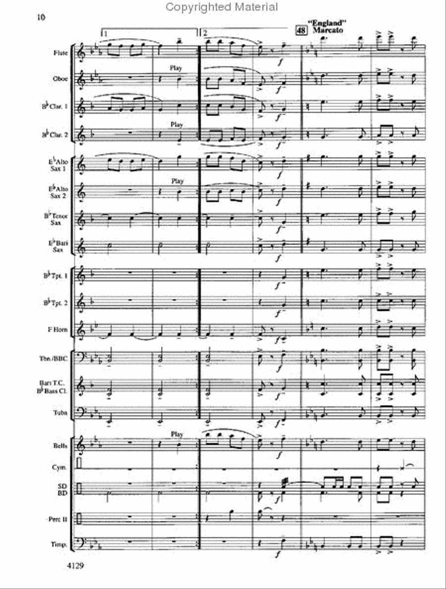 Jingle Bells Around the World Concert Band scores gallery preview page 10