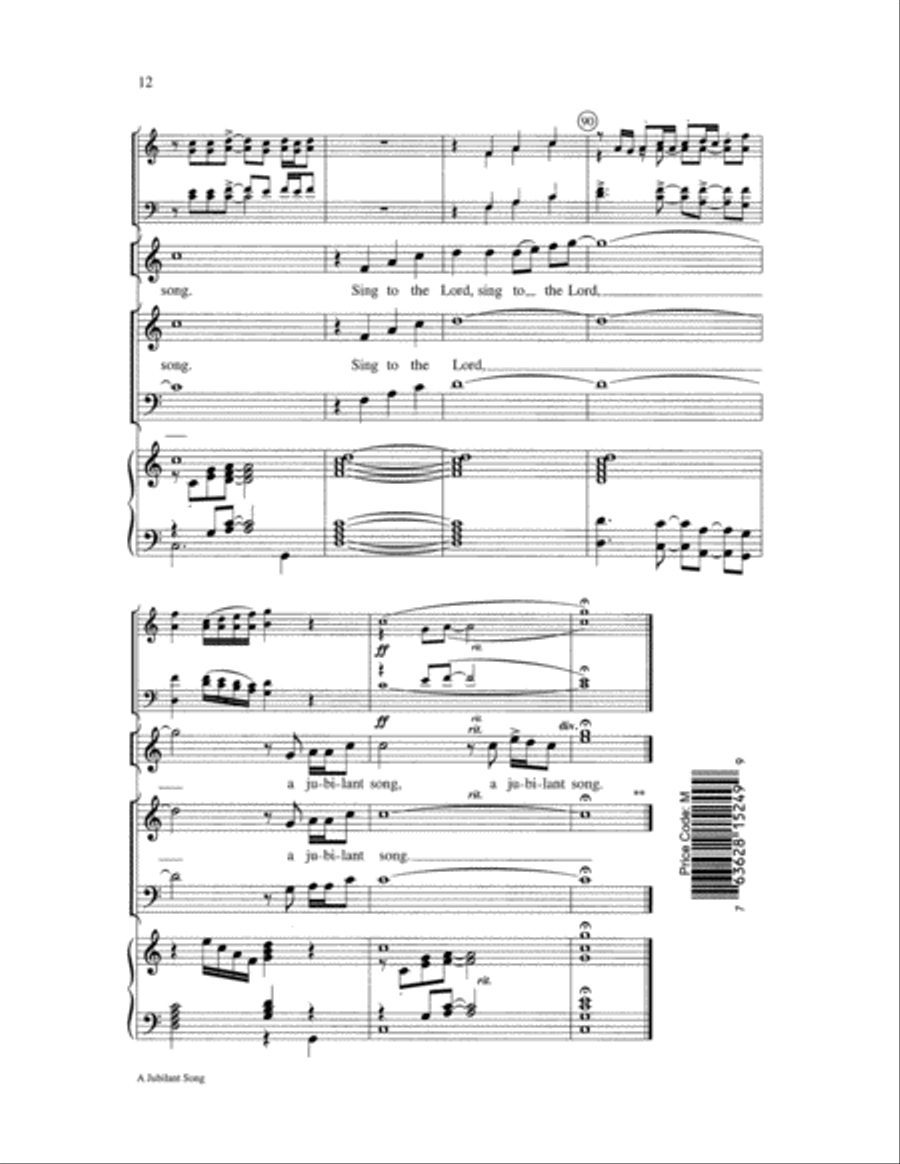 A Jubilant Song A Jubilant Song SSA scores gallery preview page 13