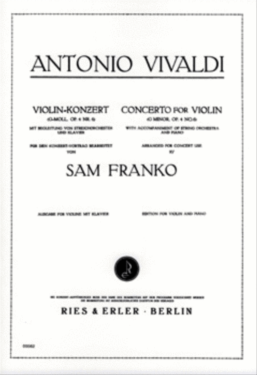 Concerto in G Minor Chamber Music scores gallery preview page 1
