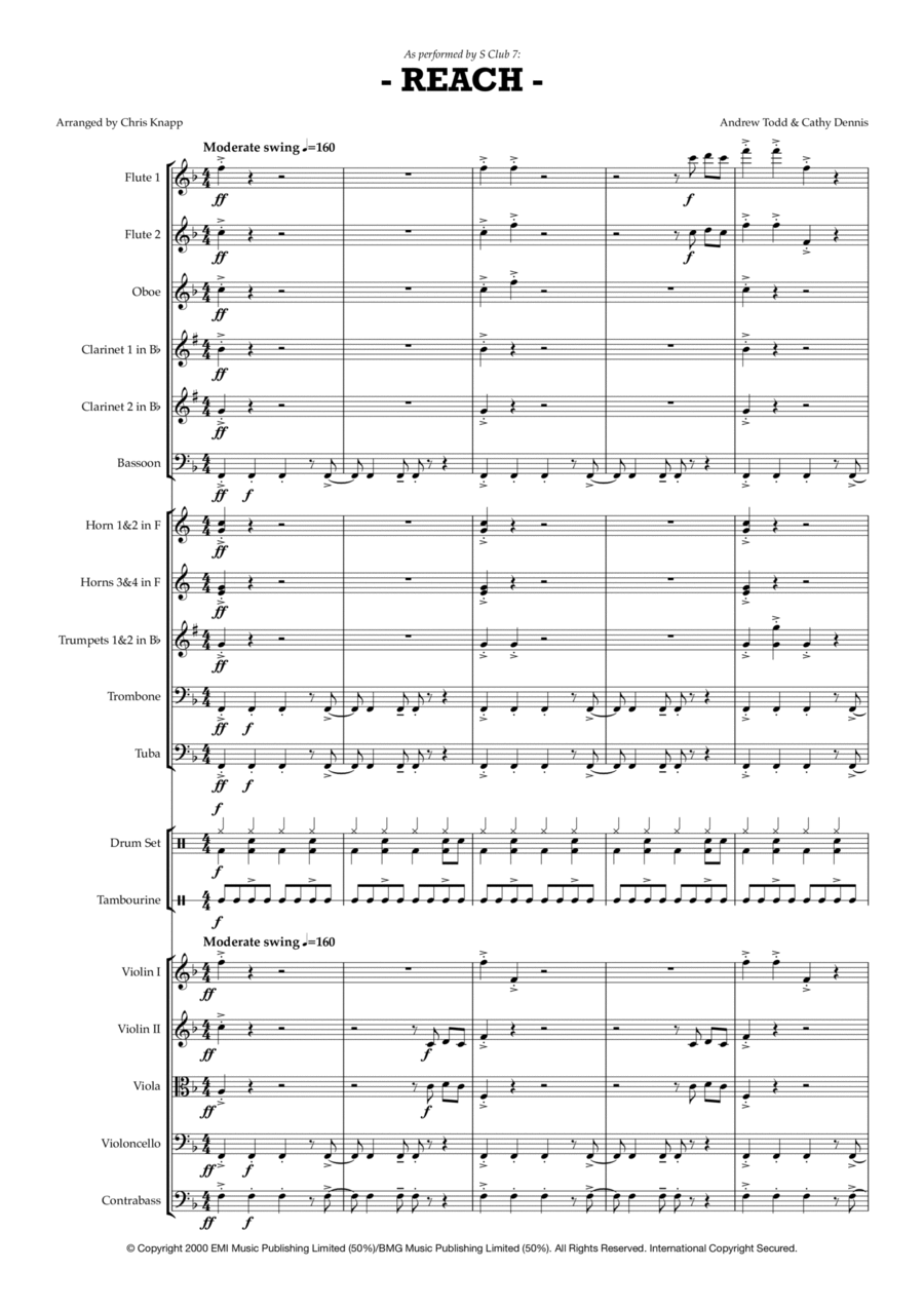Reach Full Orchestra scores gallery preview page 1