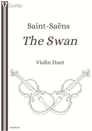 Book cover for Saint-Saëns - The Swan (Violin Duet)