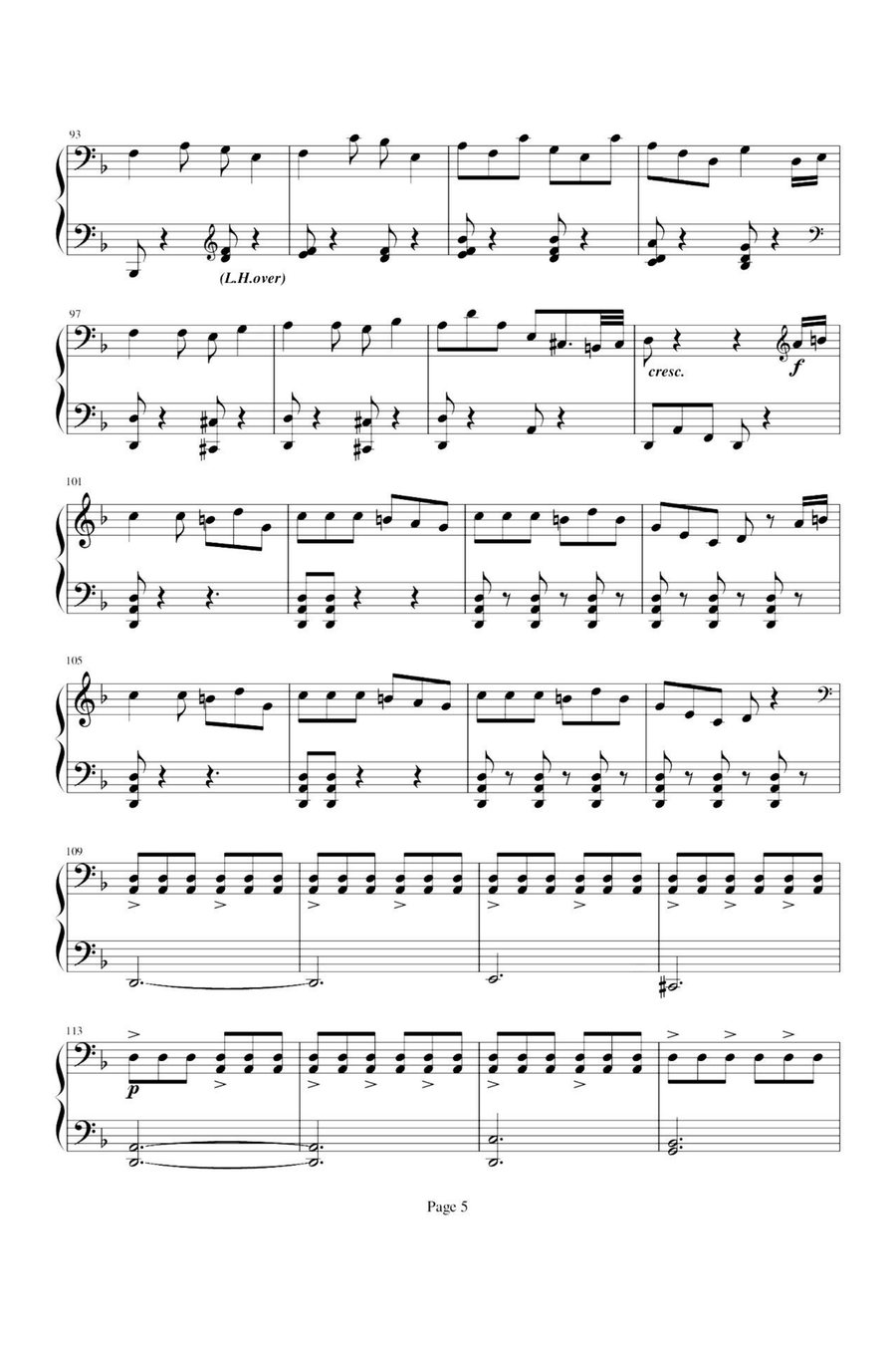 Jack Sparrow Jack Sparrow Piano Solo scores gallery preview page 5