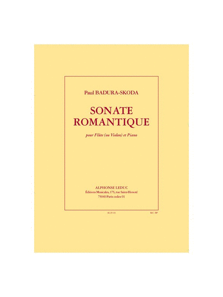 Sonate Romantique Pour Flute Ou Violon Et Piano