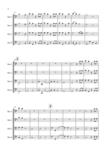 Hallelujah Chorus for Bassoon Quartet image number null
