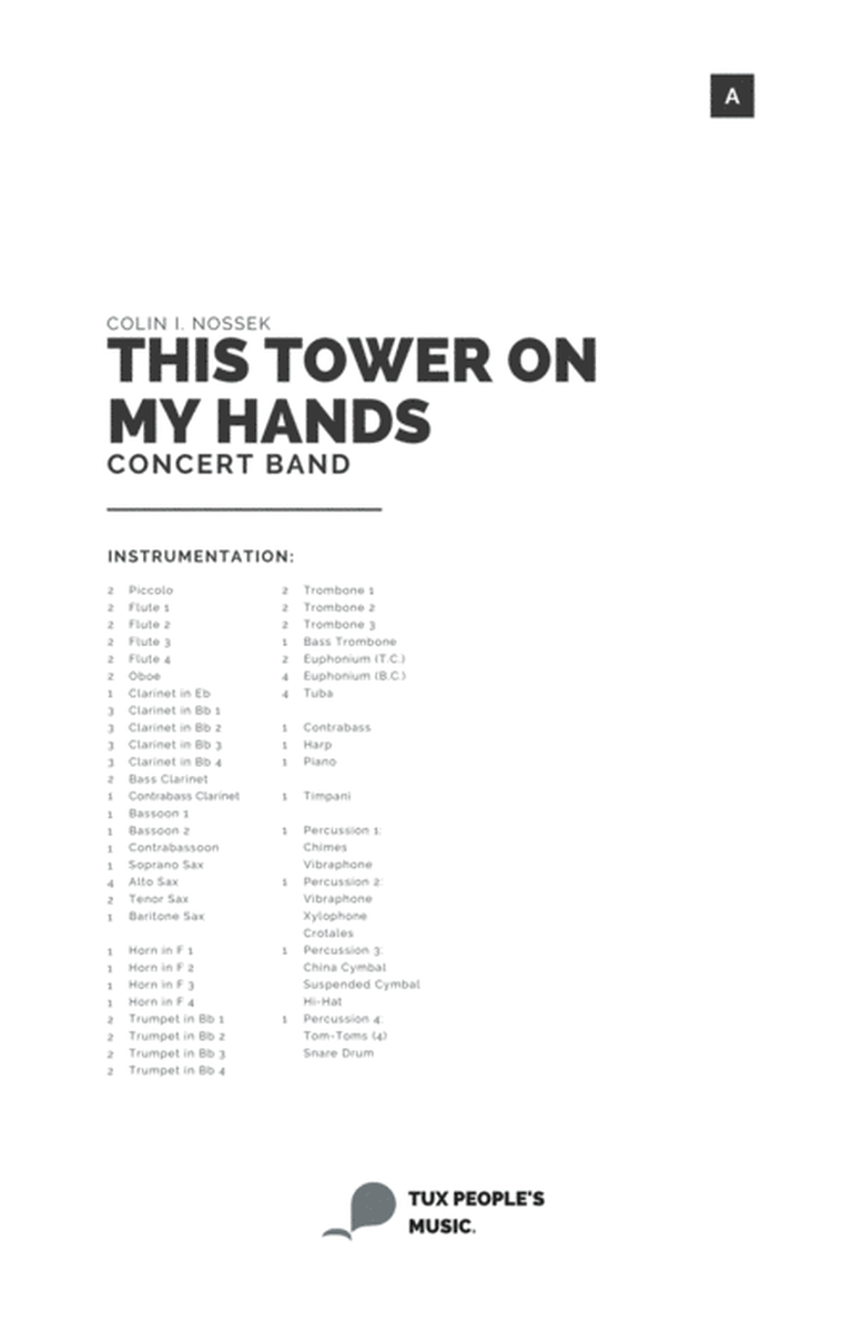 This Tower on my Hands