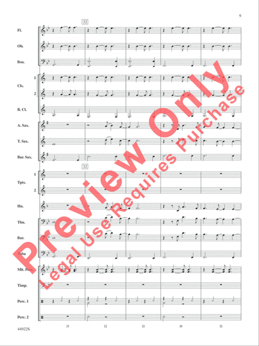 Bright Concert Band scores gallery preview page 9