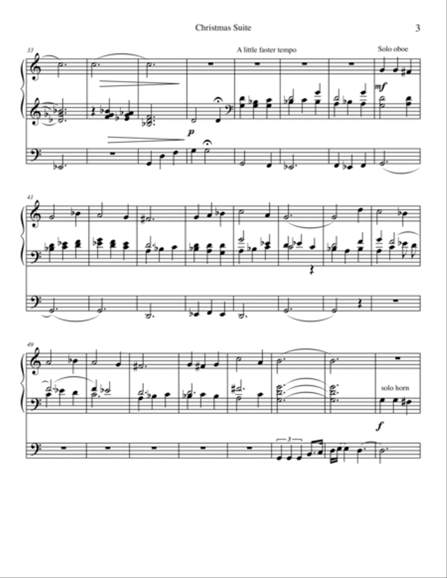 Christmas Suite Organ Solo scores gallery preview page 3