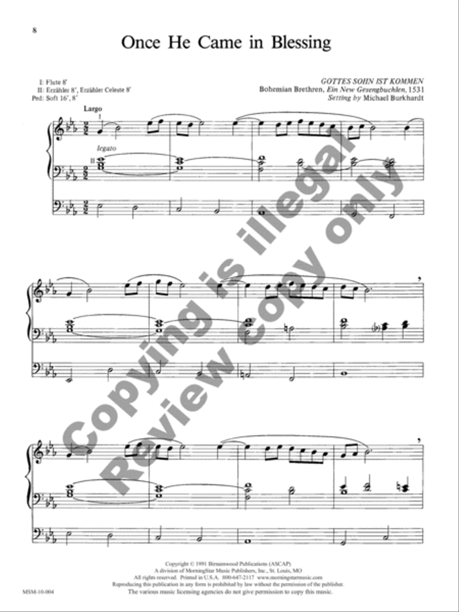 Five Advent Hymn Improvisations, Set 1 Organ scores gallery preview page 5