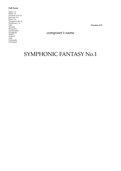 SYMPHONIC FANTASY №1 image number null