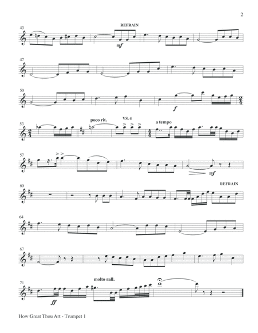 How Great Thou Art Choir scores gallery preview page 13