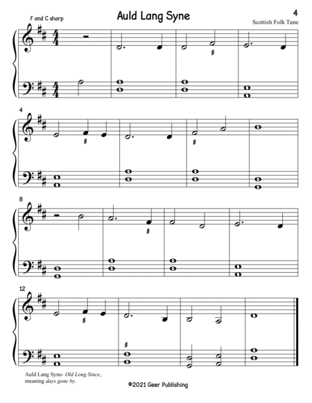Really Easy Piano Solos in the Key of D