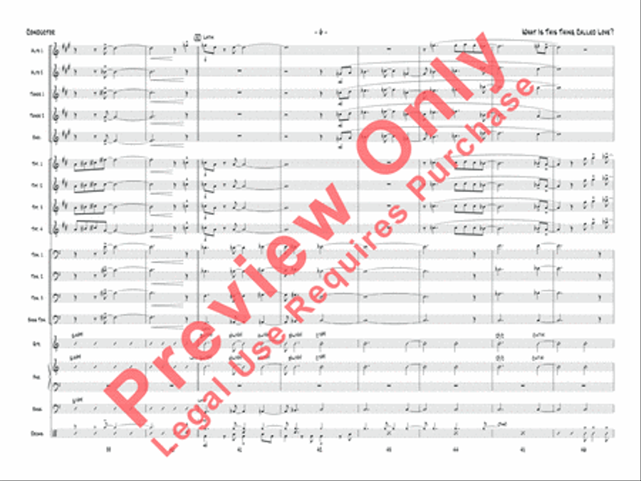What Is This Thing Called Love? (from Wake Up and Dream) Jazz Ensemble scores gallery preview page 7