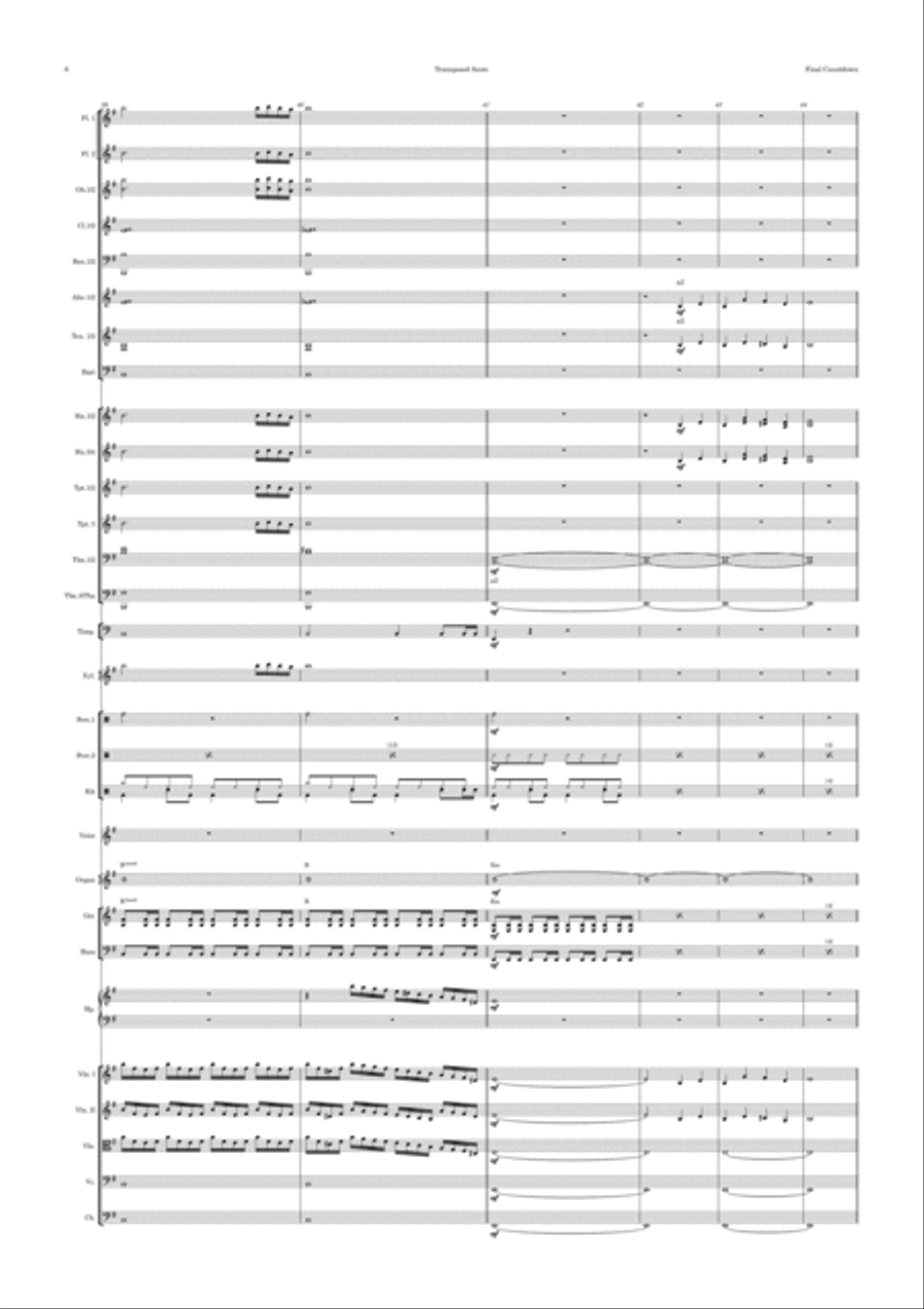 Final Countdown Full Orchestra scores gallery preview page 6