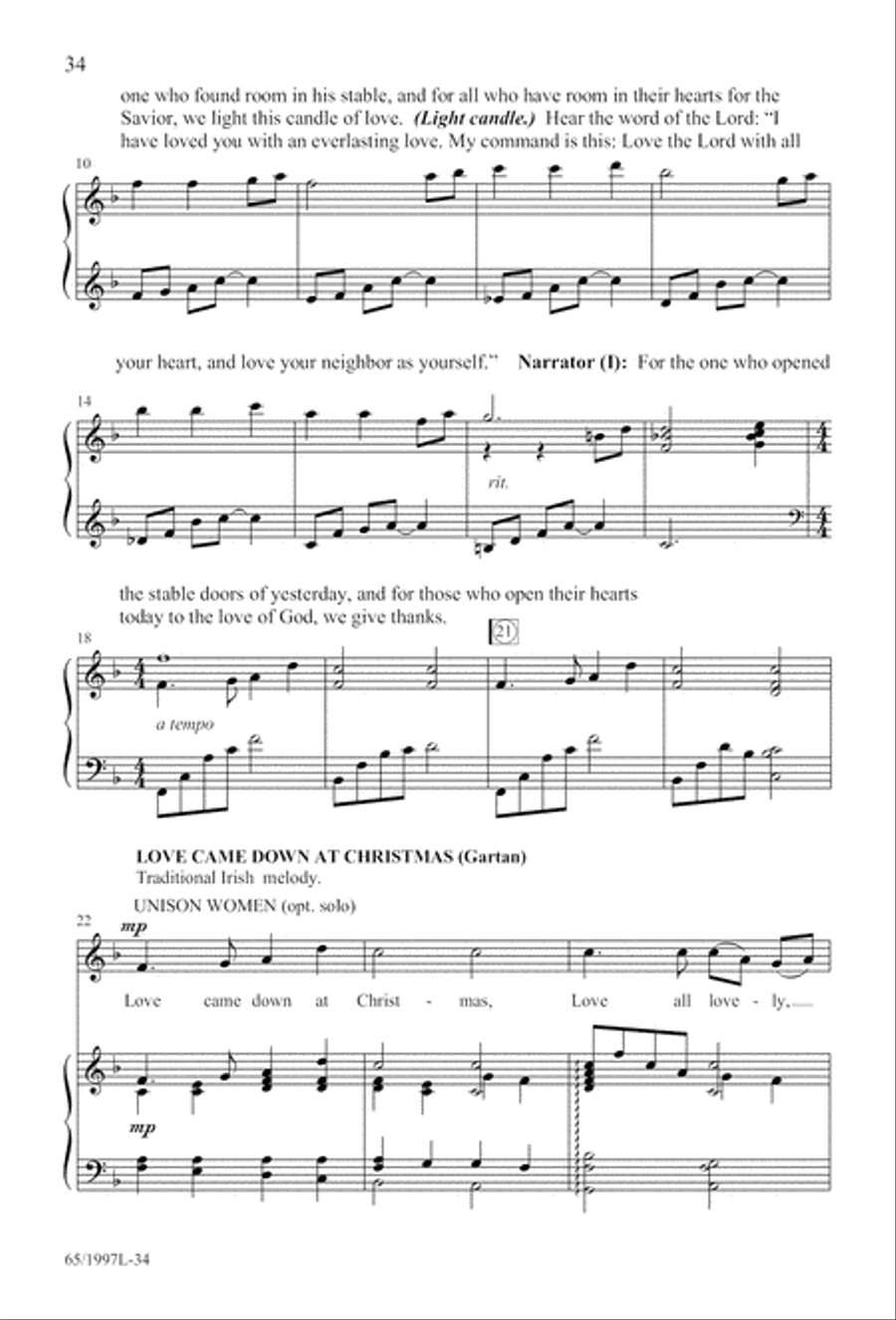 Candles and Carols Candles and Carols 3-Part scores gallery preview page 35