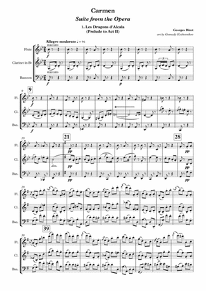 Georges Bizet, Suite from opera "Carmen", 1st movement, "Les Dragons d'Alcala"