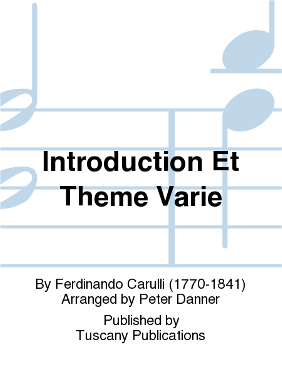 Introduction Et Theme Varie Chamber Music scores gallery preview page 1