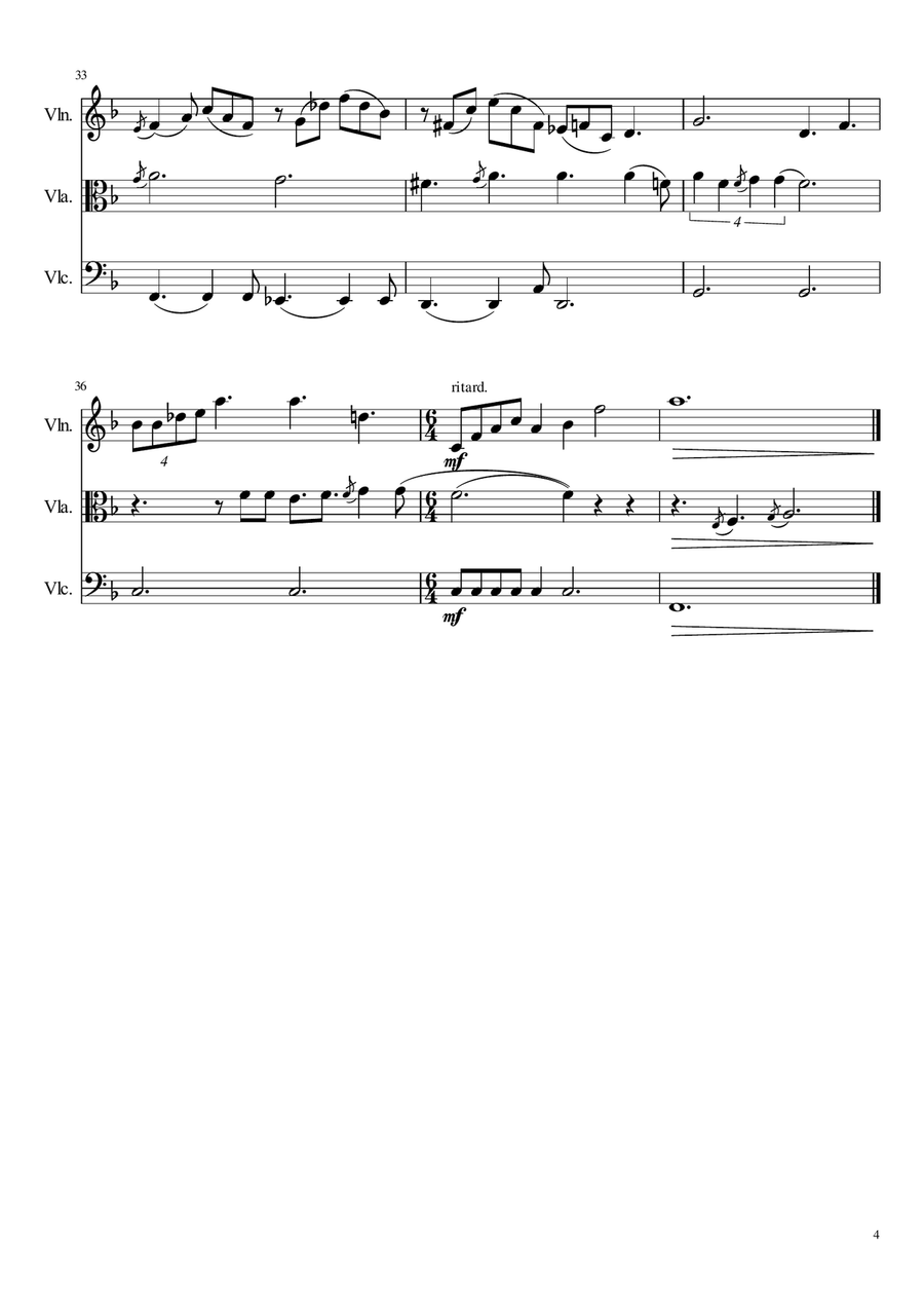 What A Wonderful World String Trio scores gallery preview page 4