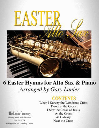 EASTER Sax (6 Easter hymns for Alto Sax & Piano with Score/Parts)