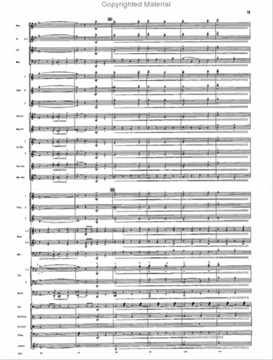 The Chimes of Liberty Concert Band scores gallery preview page 17