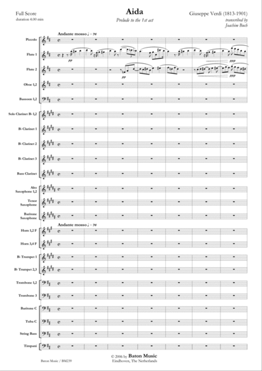Aida Concert Band scores gallery preview page 2