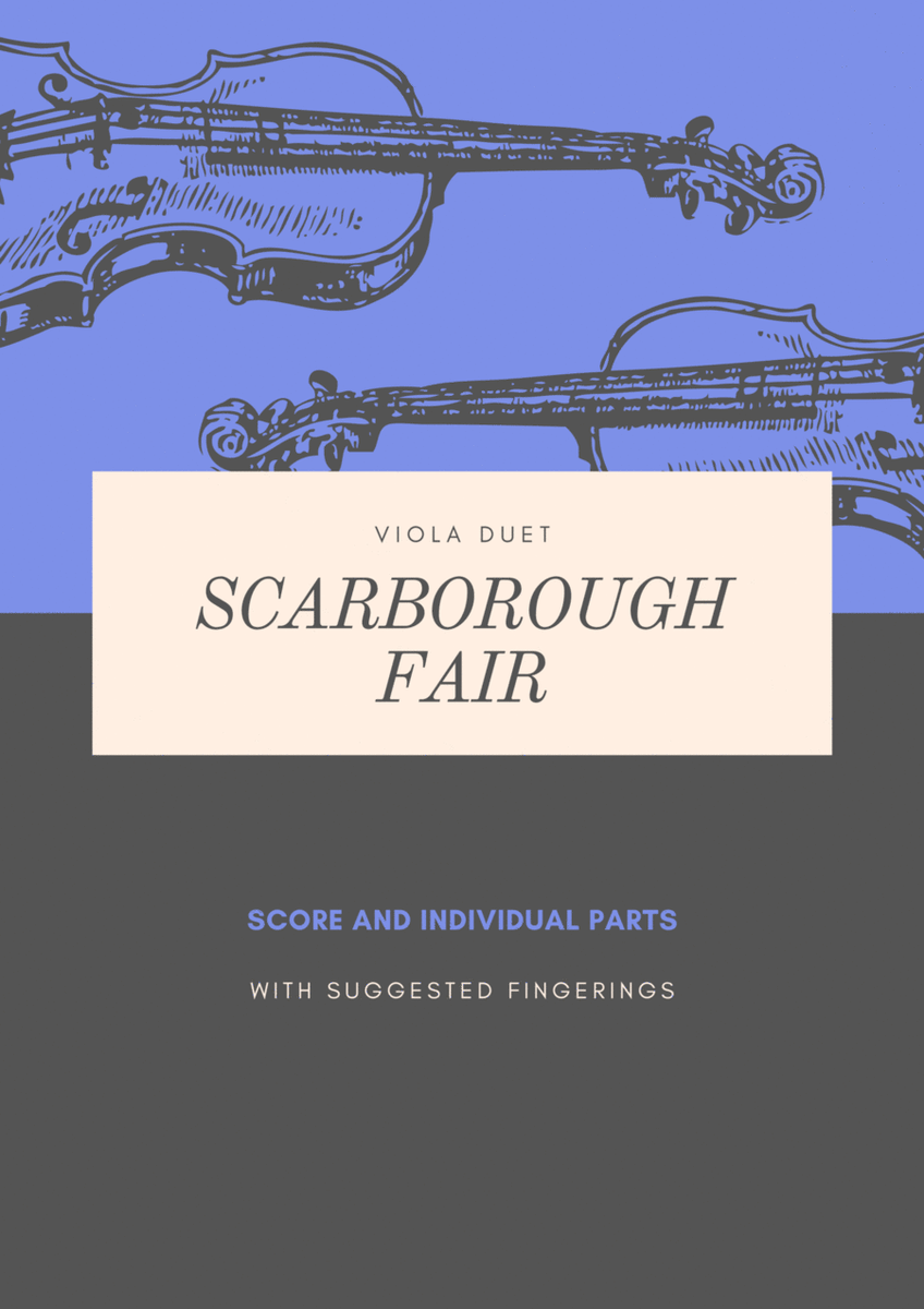 Scarborough Fair Easy Viola Duet image number null