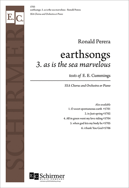 As is the Sea Marvelous (No. 3 from  Earthsongs )