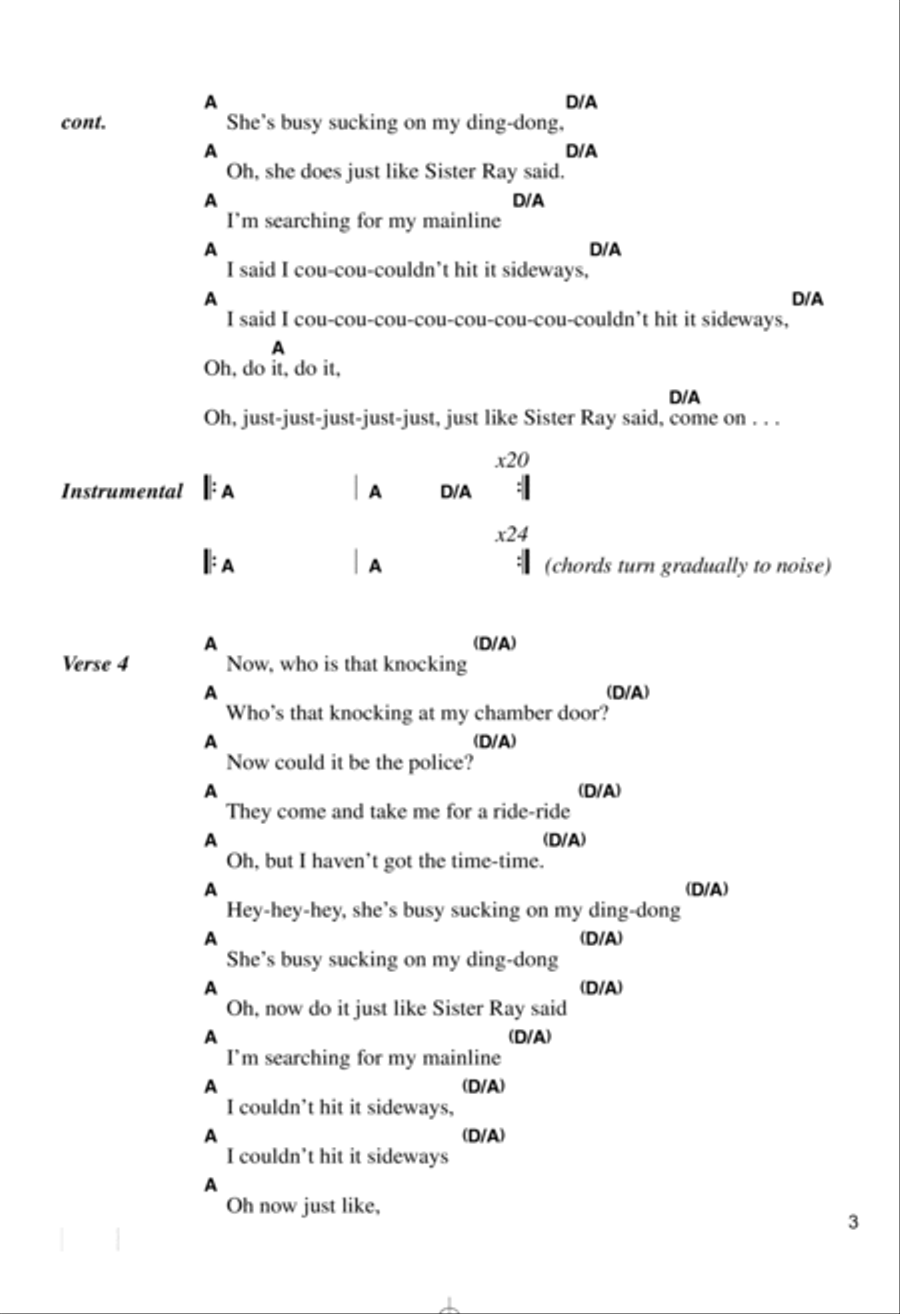 Sister Ray Guitar scores gallery preview page 3