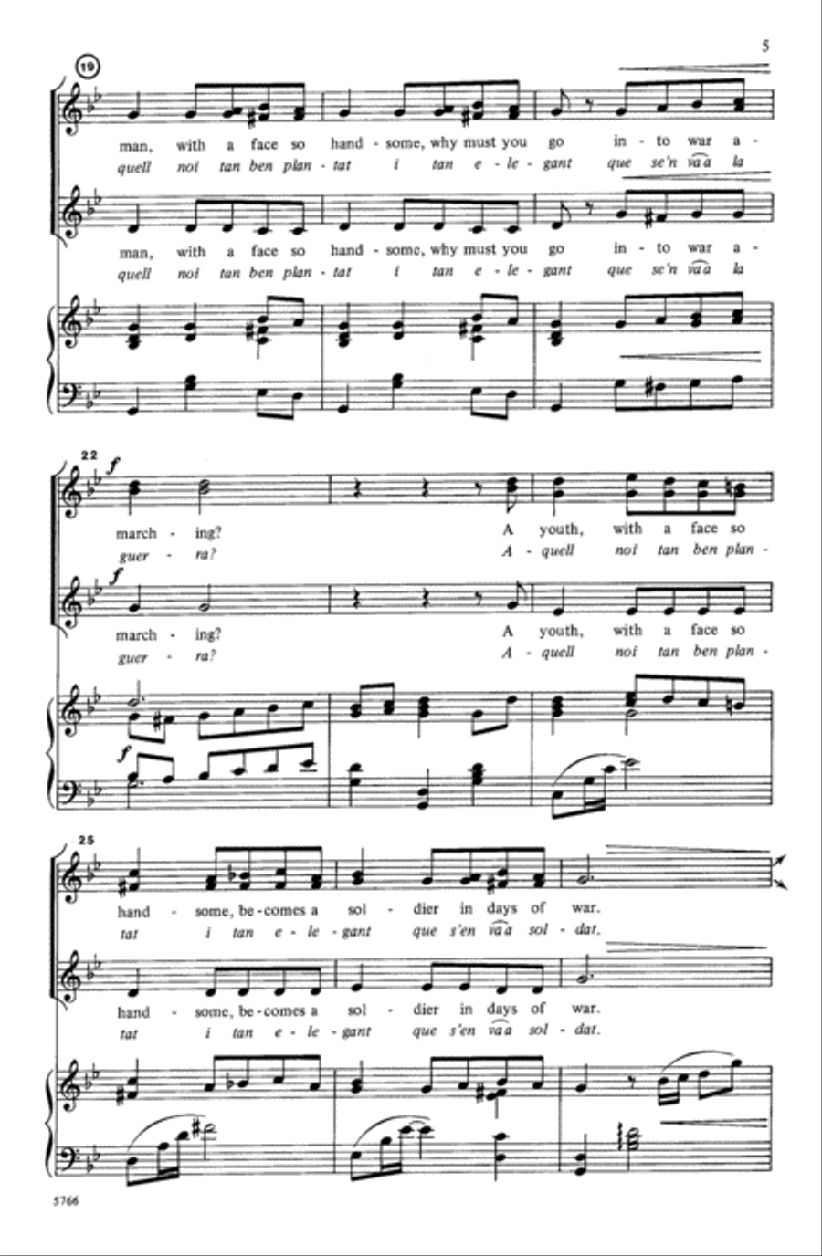 Farewell, Lad (Adéu Donzellet) Choir scores gallery preview page 4