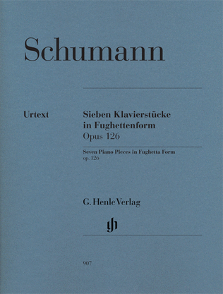 Book cover for Seven Piano Pieces in Fughetta Form op. 126