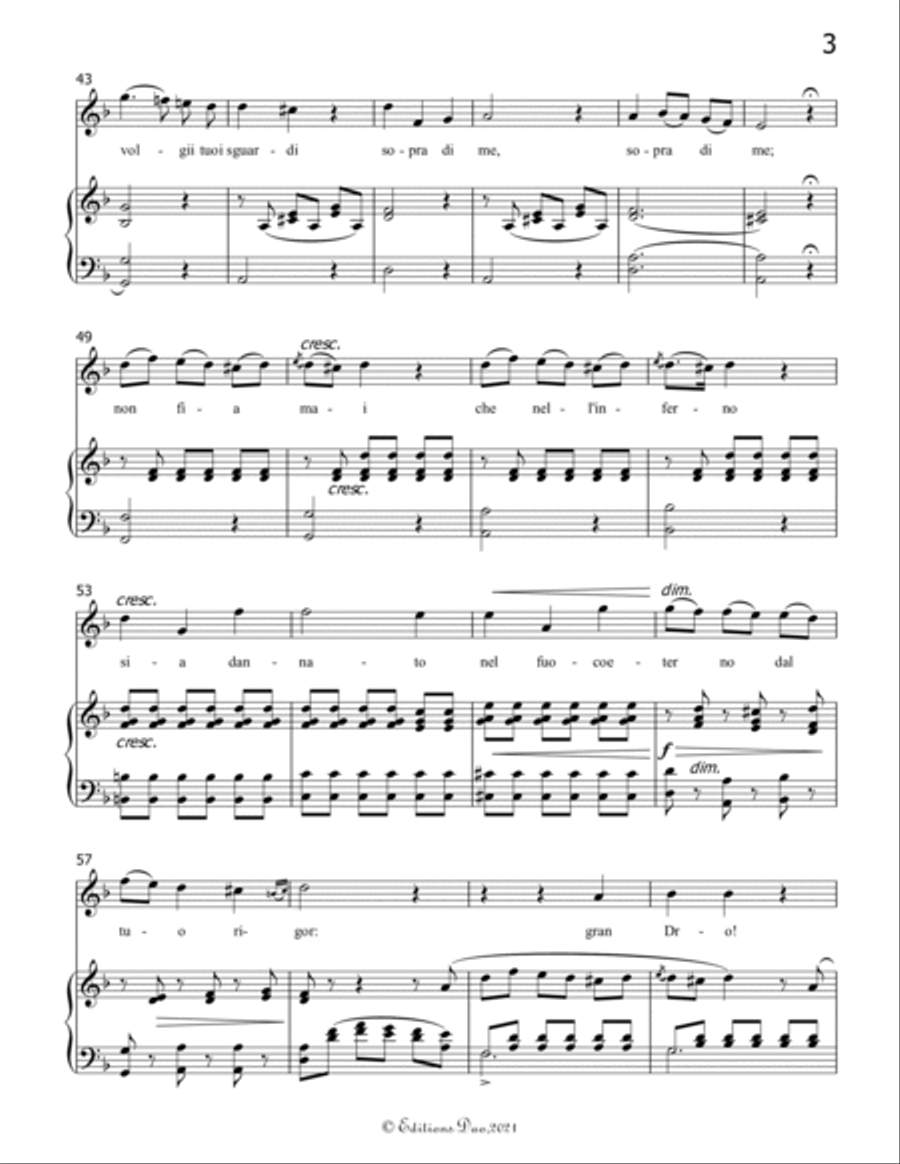 Preghiera;Pieta,signore,by Stradella,in d minor Voice scores gallery preview page 5