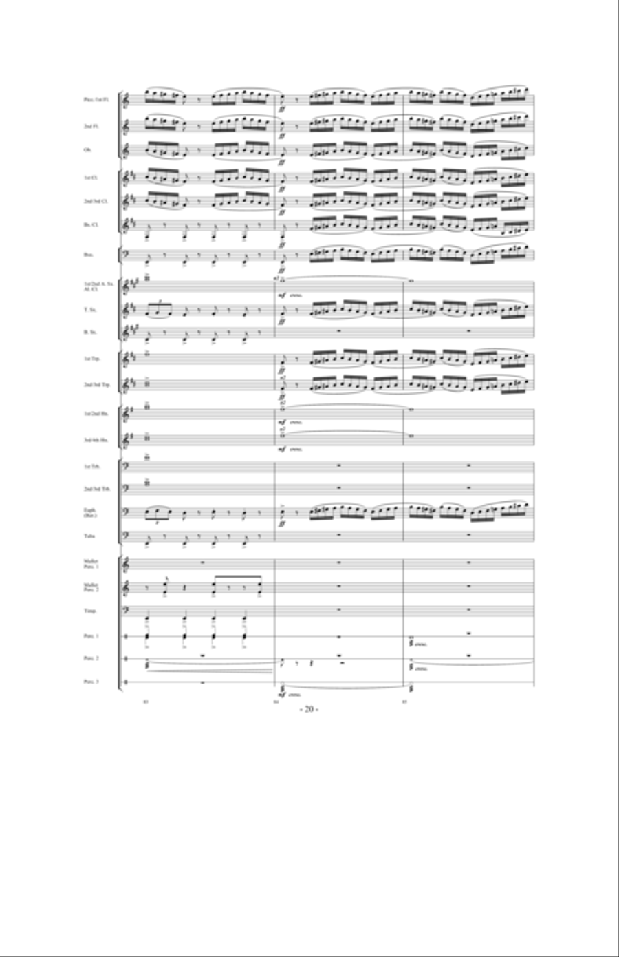 In Pursuit of Troy Concert Band scores gallery preview page 18