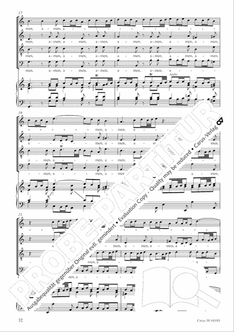 Magnificat in C major 4-Part scores gallery preview page 33