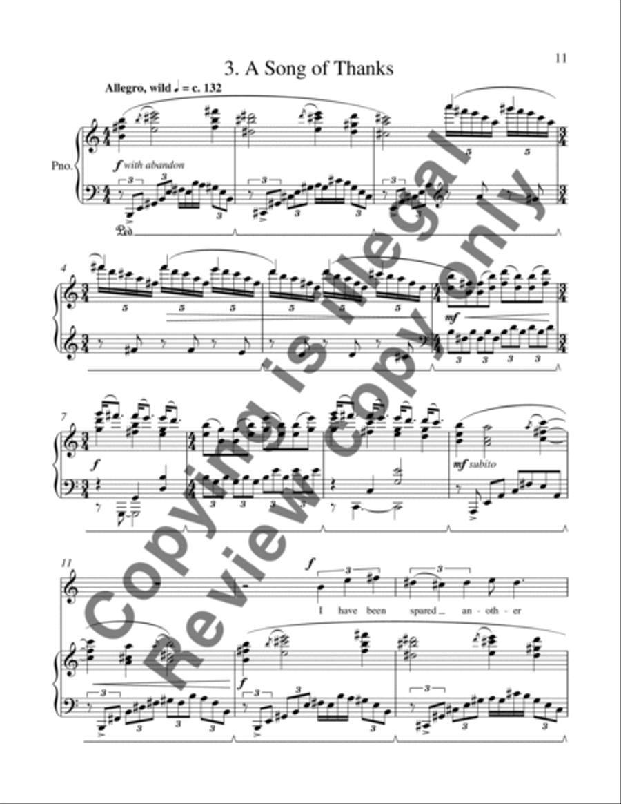 The Space Between (Song Cycle) High Voice scores gallery preview page 12