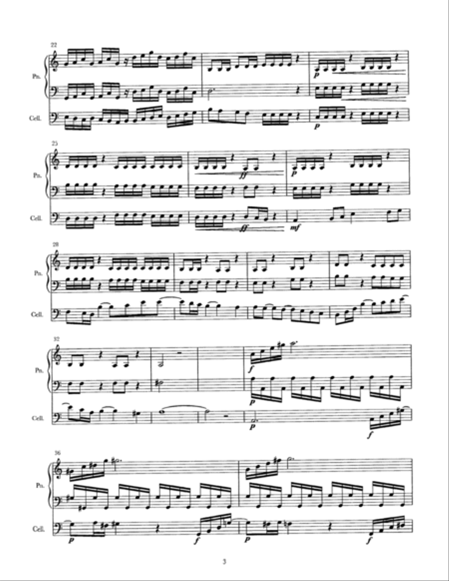 Piano and Cello Duet 1 Small Ensemble scores gallery preview page 3