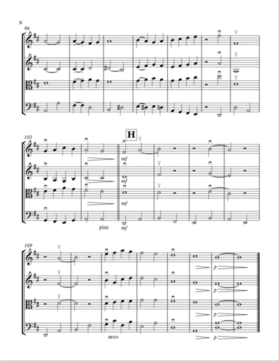 The Way You Look Tonight String Quartet scores gallery preview page 6