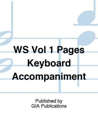Book cover for WS Vol 1 Pages Keyboard Accompaniment