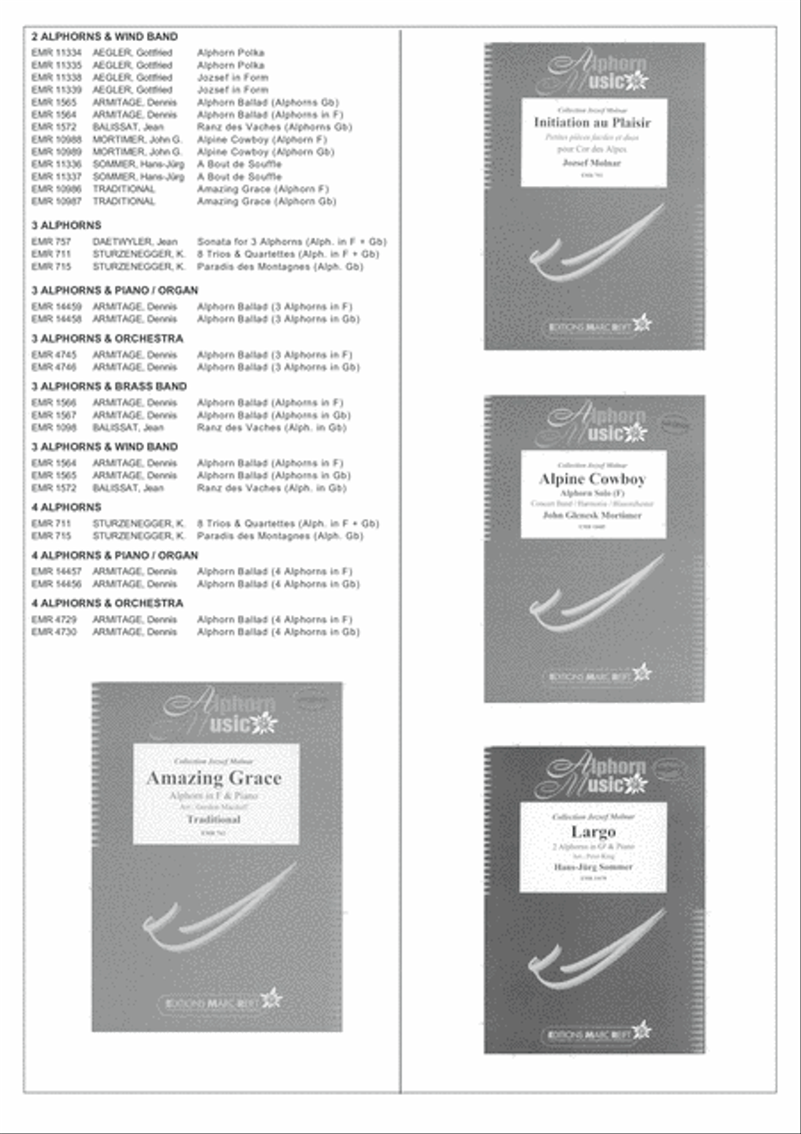 Alphorn Ballad Organ scores gallery preview page 9