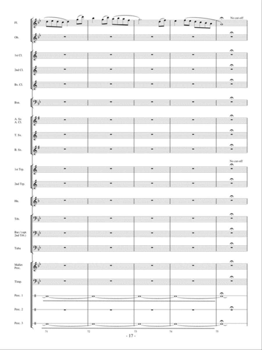 Panther In The Sky Concert Band scores gallery preview page 16