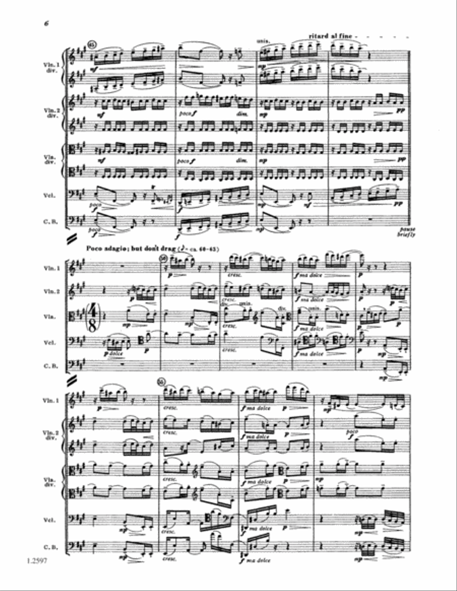 Transcendental Variations String Orchestra scores gallery preview page 5