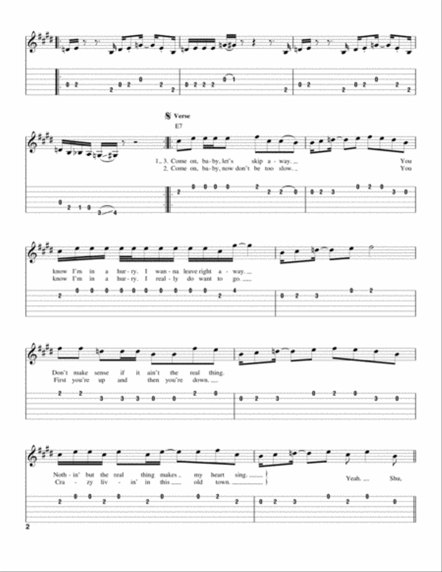Shu Ba Da Du Ma Ma Ma Ma Acoustic Guitar scores gallery preview page 2