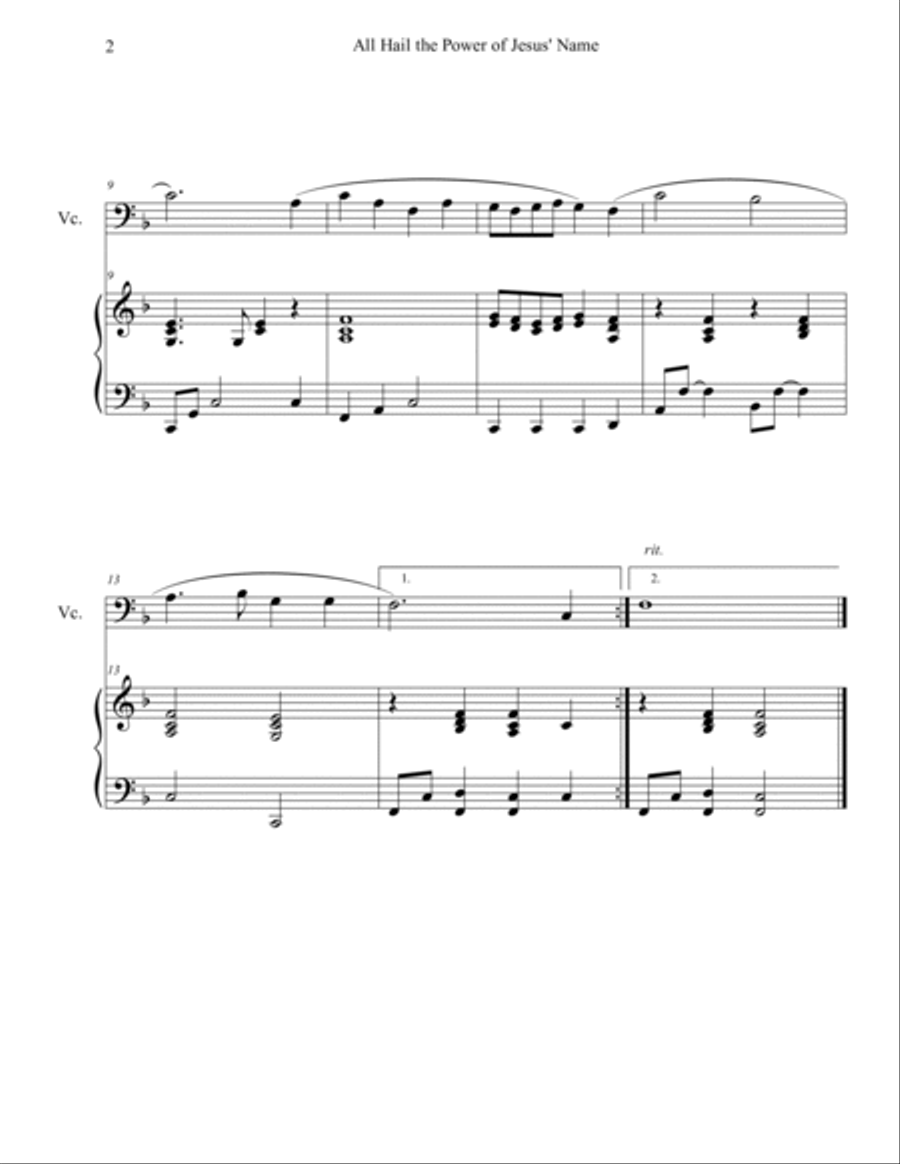 20 Greatest Hymns for Cello Solo with Piano Accompaniment Piano scores gallery preview page 6