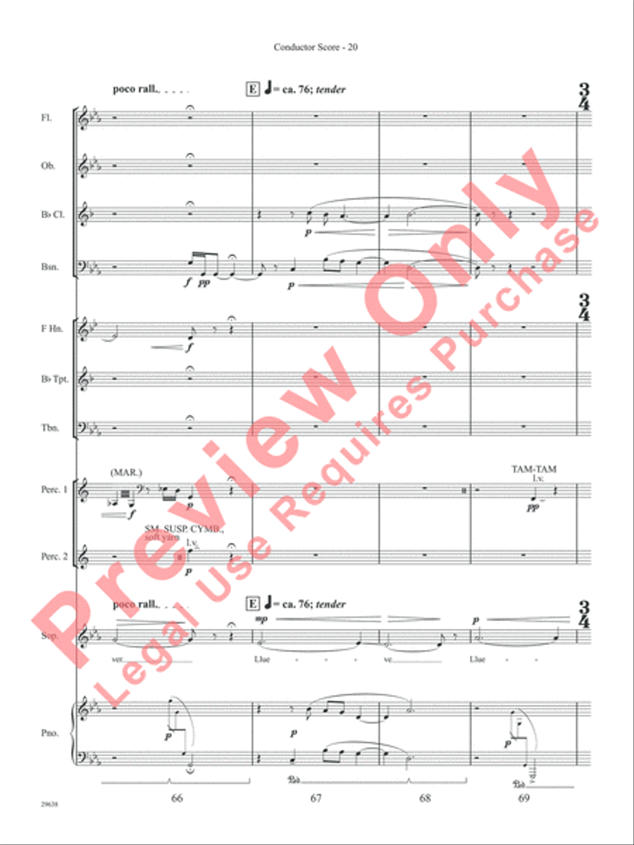 Three Spanish Songs (for Soprano and Wind Ensemble) Concert Band scores gallery preview page 25