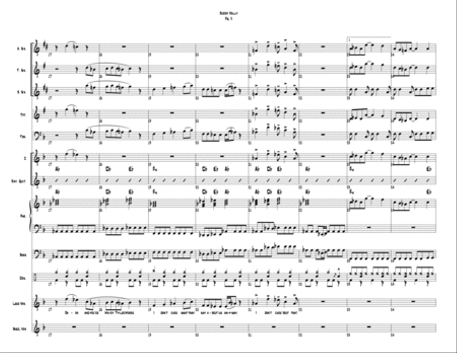 Buddy Holly Large Ensemble scores gallery preview page 3